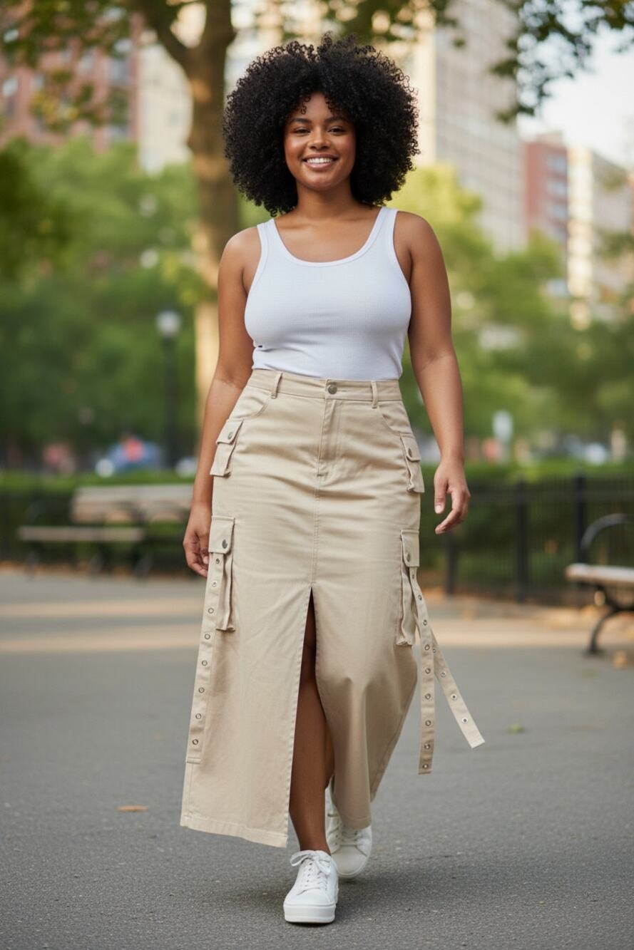 Cargo Slit Skirt